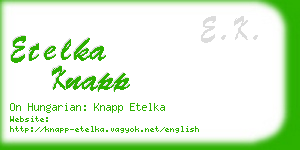 etelka knapp business card